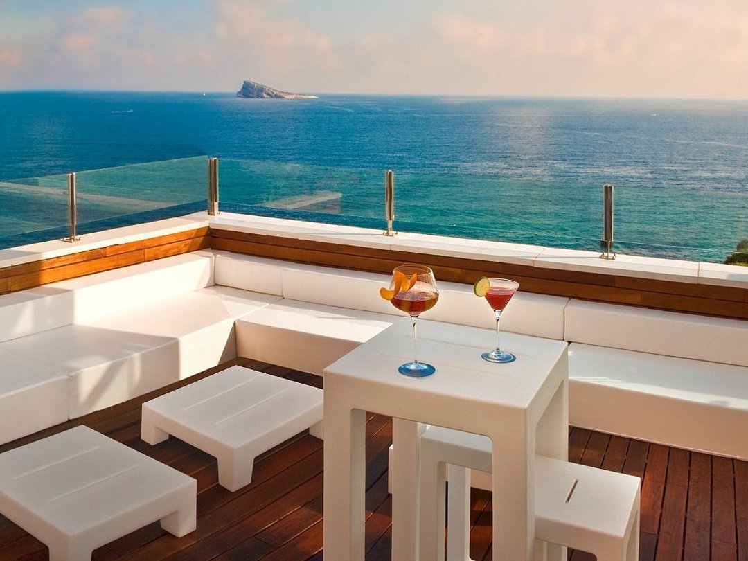 Terrazas con vistas al mar Hotel Villa Venecia Boutique Gourmet Benidorm